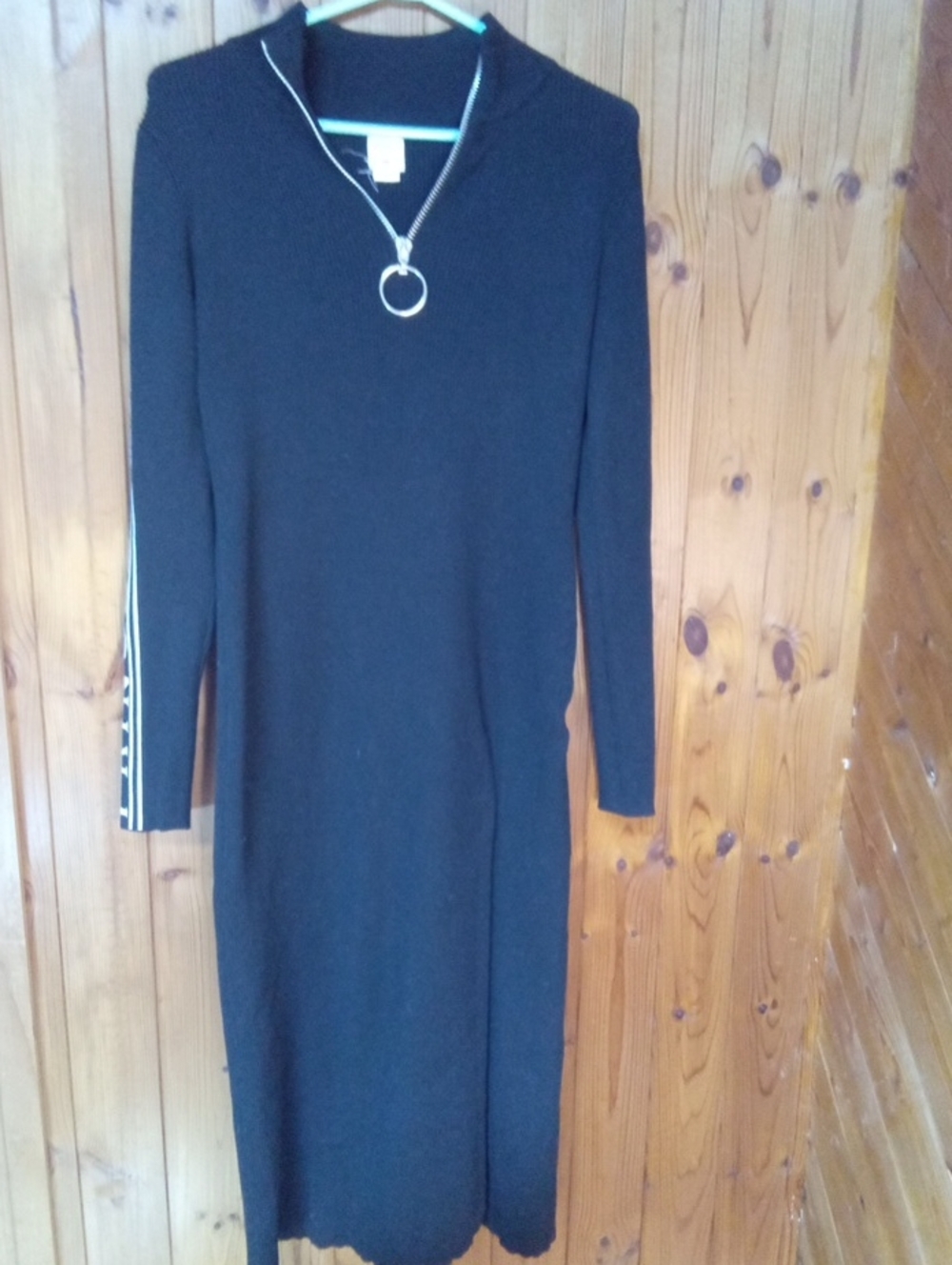 Pringle X H&M Long Sleeve Knit Dress with Zip Ring Pull